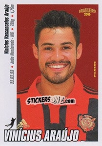 Cromo Vinícius Araújo - Campeonato Brasileiro 2016 n. 304 - Panini