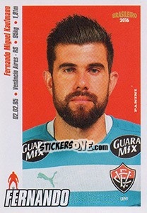 Cromo Fernando - Campeonato Brasileiro 2016 n. 305 - Panini