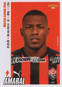 Cromo Vander - Campeonato Brasileiro 2016 n. 312 - Panini