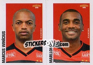 Sticker Marcus Vinícius / marllon - Campeonato Brasileiro 2016 n. 322 - Panini