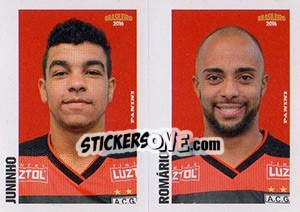 Sticker Juninho / Romário - Campeonato Brasileiro 2016 - Panini