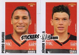 Cromo Pedro Bambu / Júnior Viçosa - Campeonato Brasileiro 2016 n. 326 - Panini