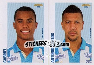 Sticker Gabriel / Antonio Carlos - Campeonato Brasileiro 2016 - Panini