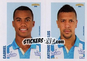 Sticker Gabriel / Antonio Carlos - Campeonato Brasileiro 2016 n. 328 - Panini