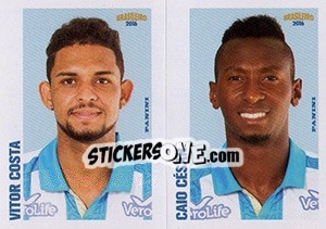 Sticker Vitor Costa / Caio César - Campeonato Brasileiro 2016 n. 329 - Panini