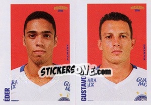 Sticker Éder / Gustavo - Campeonato Brasileiro 2016 n. 334 - Panini
