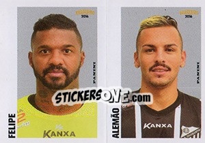 Sticker Felipe / Alemão - Campeonato Brasileiro 2016 n. 339 - Panini