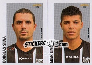 Sticker Douglas Silva / Eder Lima - Campeonato Brasileiro 2016 n. 340 - Panini