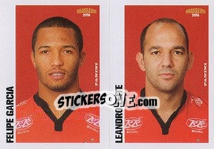 Sticker Felipe Garcia / Leandro Leite - Campeonato Brasileiro 2016 n. 348 - Panini