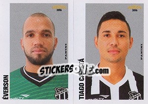 Sticker Éverson / Tiago Cametá - Campeonato Brasileiro 2016 n. 351 - Panini