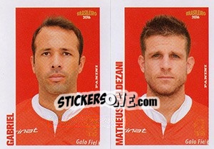 Sticker Gabriel / Matheus Galdezani - Campeonato Brasileiro 2016 n. 359 - Panini
