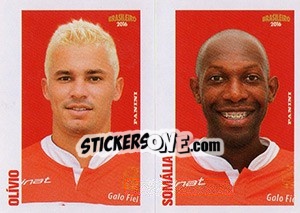 Sticker Olívio / Somália - Campeonato Brasileiro 2016 n. 360 - Panini