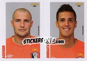 Sticker Agenor / Jhonatan - Campeonato Brasileiro 2016 n. 375 - Panini