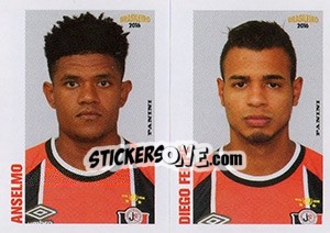 Figurina Anselmo / Diego Felipe - Campeonato Brasileiro 2016 n. 378 - Panini