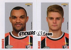 Sticker Diones / Kadu - Campeonato Brasileiro 2016 n. 379 - Panini