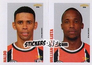 Sticker Naldo / William Paulista - Campeonato Brasileiro 2016 - Panini