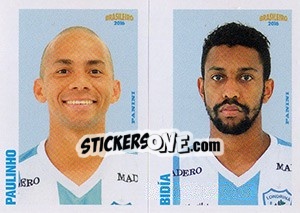 Sticker Paulinho / Bidía - Campeonato Brasileiro 2016 n. 383 - Panini