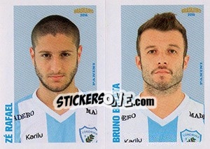 Sticker Zé Rafael / bruno Batata - Campeonato Brasileiro 2016 n. 385 - Panini