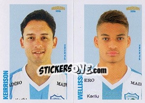 Sticker Kierrison / Wellisson - Campeonato Brasileiro 2016 n. 386 - Panini