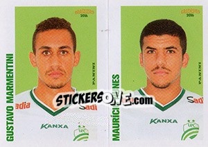 Figurina Gustavo Marmentini / mauricio Nunes - Campeonato Brasileiro 2016 n. 390 - Panini
