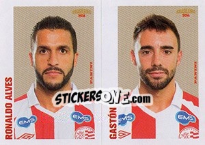 Cromo Ronaldo Alves / gastón - Campeonato Brasileiro 2016 n. 395 - Panini