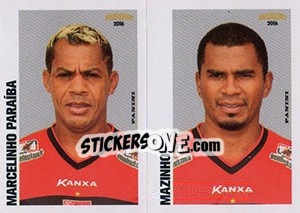 Sticker Marcelinho Paraíba / Mazinho - Campeonato Brasileiro 2016 n. 403 - Panini
