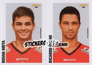 Cromo Renan Mota / Ricardo Bueno - Campeonato Brasileiro 2016 n. 404 - Panini