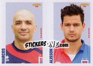 Sticker Marcos / Alisson - Campeonato Brasileiro 2016 n. 405 - Panini