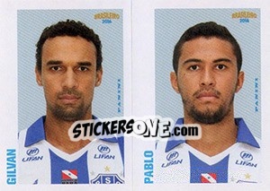 Cromo Gilvan / pablo - Campeonato Brasileiro 2016 n. 412 - Panini