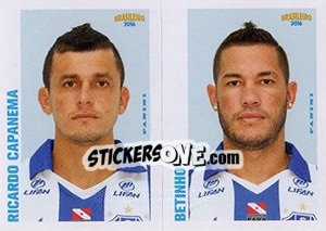 Sticker Ricardo Capanema / Betinho - Campeonato Brasileiro 2016 n. 415 - Panini