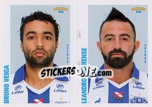 Sticker Bruno Veiga / Leandro Cearense - Campeonato Brasileiro 2016 n. 416 - Panini