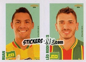 Sticker Ruan / Léo Rodrigues - Campeonato Brasileiro 2016 n. 417 - Panini