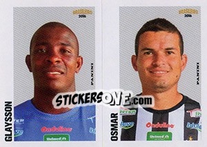 Sticker Glaysson / Osmar - Campeonato Brasileiro 2016 n. 423 - Panini