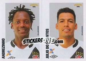 Cromo Andrezinho / Julio Dos Santos - Campeonato Brasileiro 2016 - Panini