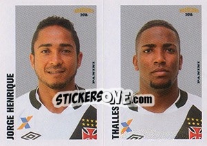 Sticker Jorge Henrique / thalles - Campeonato Brasileiro 2016 n. 434 - Panini