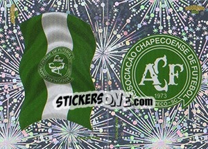 Sticker Bandeira / Escudo - Campeonato Brasileiro 2016 n. E17-E18 - Panini