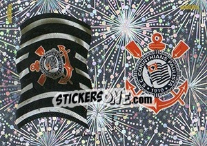 Cromo Bandeira / Escudo - Campeonato Brasileiro 2016 n. E21-E22 - Panini
