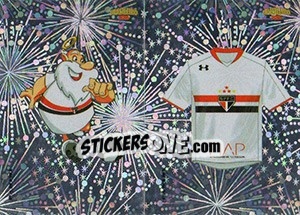 Sticker Mascote / Camisa - Campeonato Brasileiro 2016 n. E71-E72 - Panini