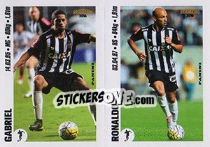 Sticker Gabriel / Ronaldo - Campeonato Brasileiro 2016 n. x7-x8 - Panini