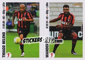 Sticker Thiago Heleno / Wanderson - Campeonato Brasileiro 2016 n. X15-X16 - Panini