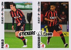 Sticker Pablo / Giovanny - Campeonato Brasileiro 2016 n. x17-x18 - Panini