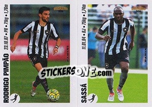 Sticker Rodrigo Pimpão / Sassá - Campeonato Brasileiro 2016 n. x23-x24 - Panini