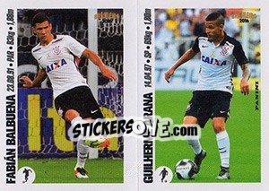 Sticker Fabián Balbuena / Guilherme Arana - Campeonato Brasileiro 2016 n. x33-x34 - Panini