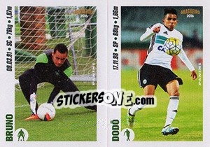 Sticker Bruno / Dodô - Campeonato Brasileiro 2016 - Panini