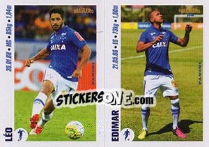 Sticker Léo / Edimar - Campeonato Brasileiro 2016 n. x43-x44 - Panini