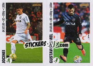 Sticker Jocinei / Gustavo Ermel - Campeonato Brasileiro 2016 n. x53-x54 - Panini