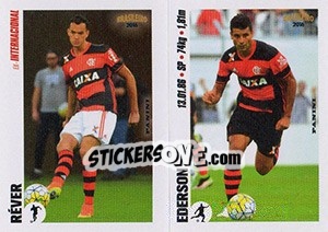 Sticker Réver / Ederson - Campeonato Brasileiro 2016 n. x57-x58 - Panini