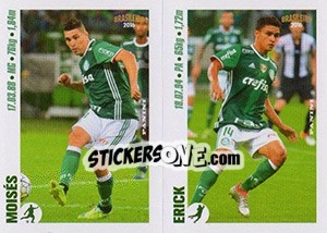Sticker Moisés / Erick - Campeonato Brasileiro 2016 n. x81-x82 - Panini
