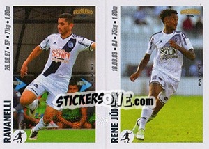 Sticker Ravanelli / Rene Júnior - Campeonato Brasileiro 2016 n. x89-x90 - Panini