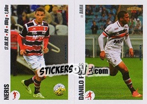 Sticker Neris / Danilo Pires - Campeonato Brasileiro 2016 n. x91-x92 - Panini